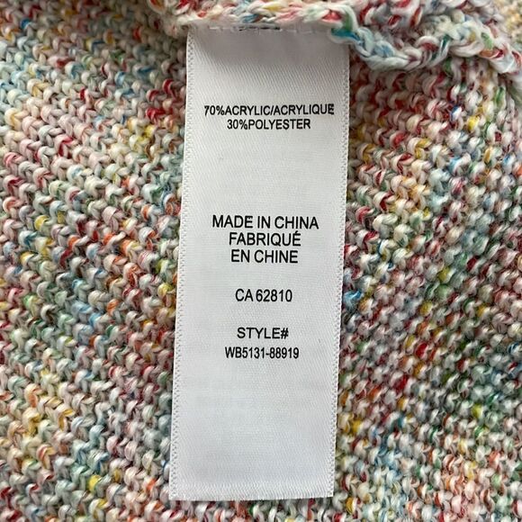 Ricki's V-Neck Curved Hem Pullover Sweater Space Dye Color Size Extra Small - Picture 11 of 15